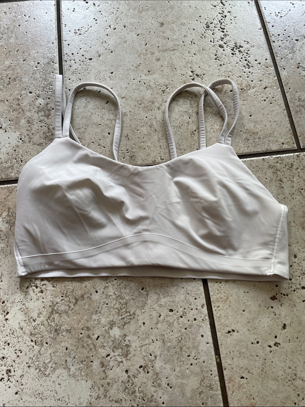 lululemon athletica Cream Double-Strap Bralette